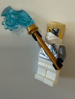 Lego Ninjago Rebooted Zane Techno Robes Battle Damaged Minifigure 70724  LEGO Ninjago Zane Minifigure with Ice Weapon