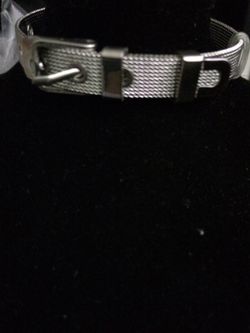 New! Silver Mesh Belt Style Bracelet