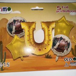 Western Foil Balloon Set