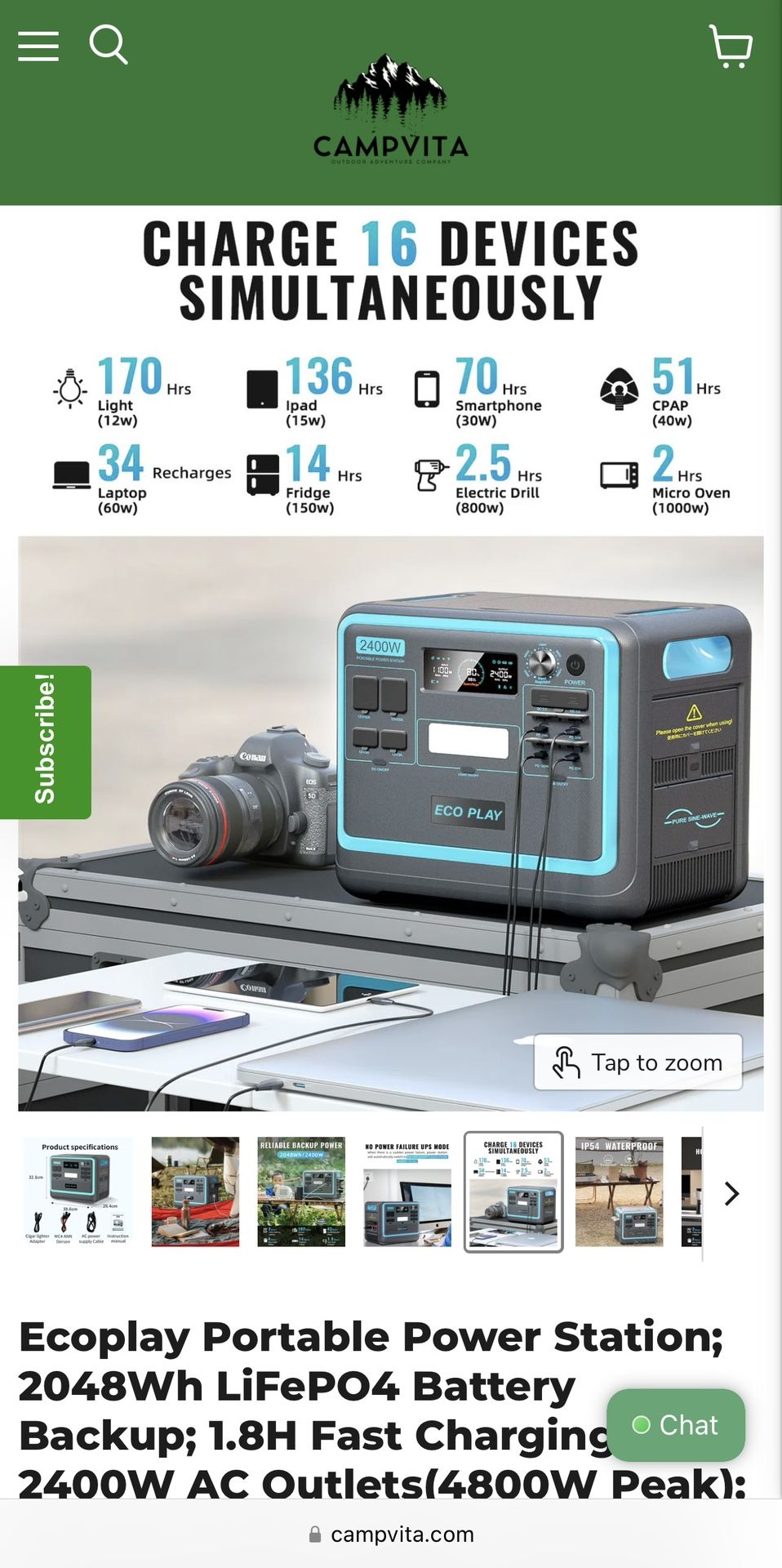 Eco play 2400 Watts Power Station
