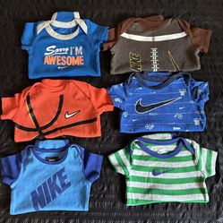 Baby Nike Onesies Lot 