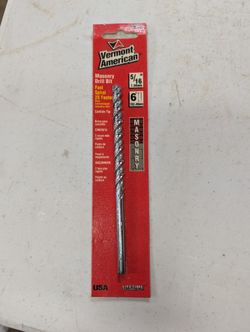 Vermont American 14025 5/16 X 6 Fast Spiral Masonry Drill Bit One Pack