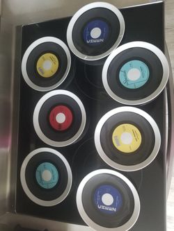 7 Record 4 inch Plates for the Music Lover