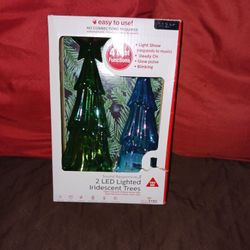 2 Light Up CHRISTMAS  Trees For $20