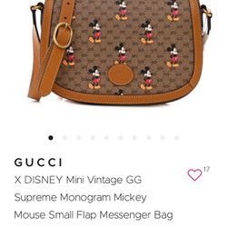 Authentic Gucci Disney Bag