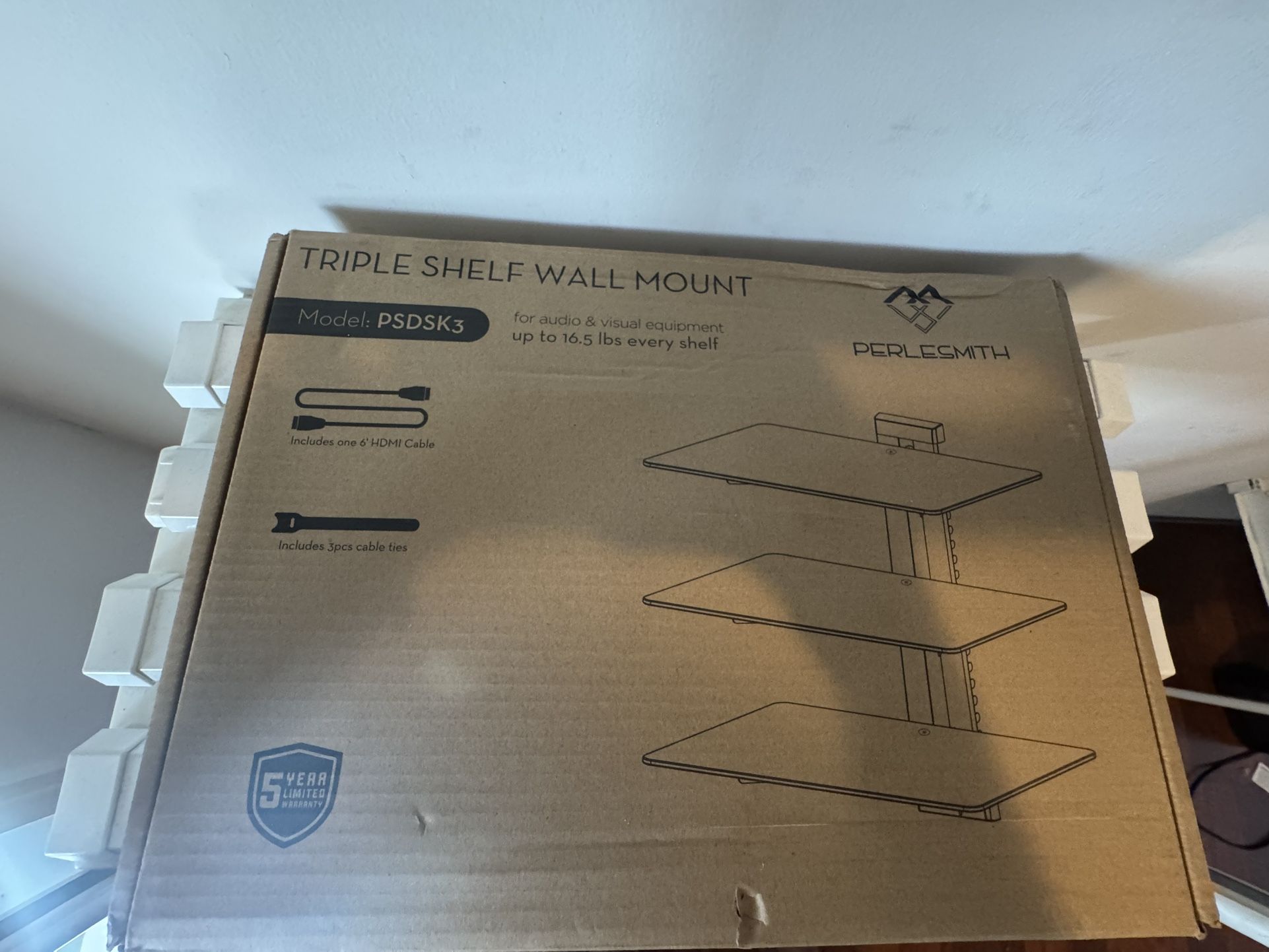 Triple Shelf Wall Mount