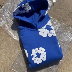 Blue Denim Tear Hoodie