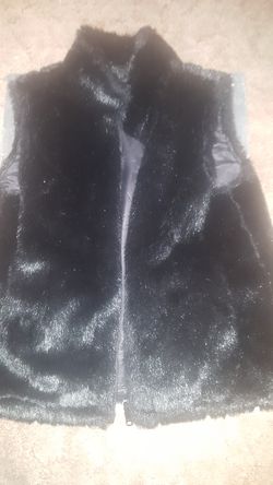 reversible "fun fur" vest