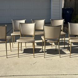 Howell Set of 8 Vintage Kitchen Dining Chairs