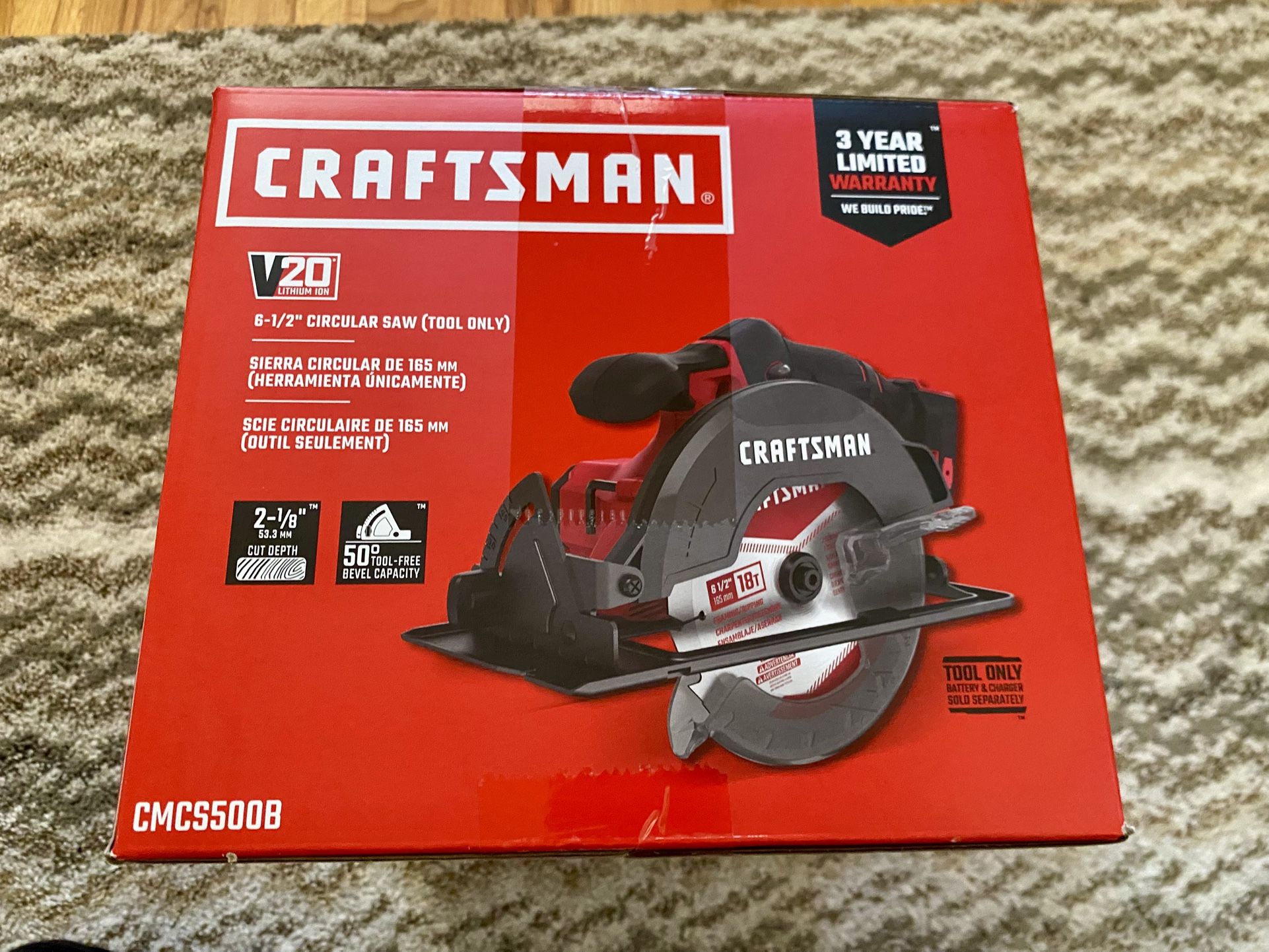 Brand New CRAFTSMAN V20 Circular Saw – Tool Only