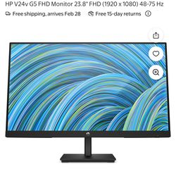 HP Monitor Set- HP V24v G5 FHD Monitor 23.8" FHD (1920 x 1080) 48-75 Hz