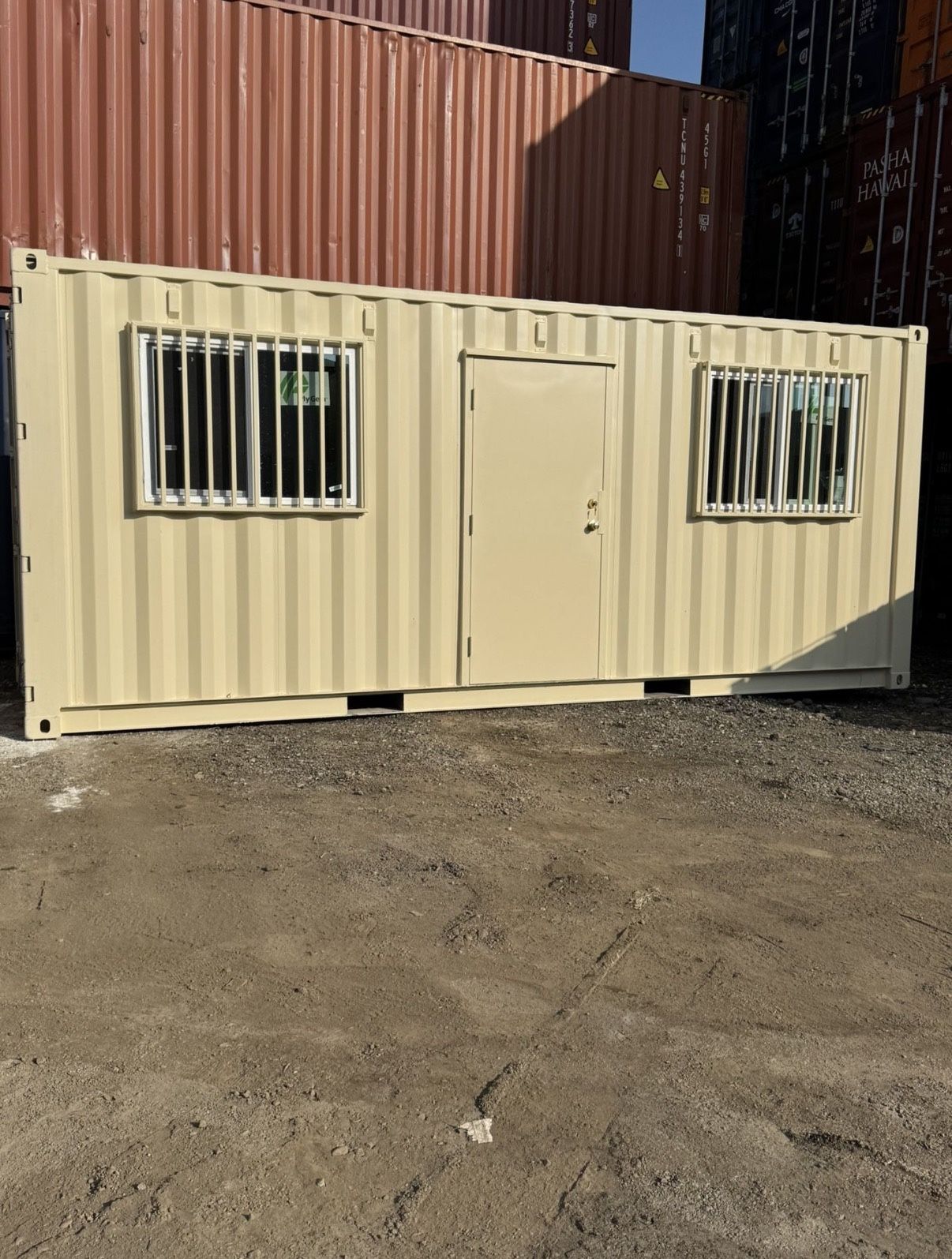 Custom 20ft Container Office | Turn-Key Workspace | AC • Windows • Secure Door