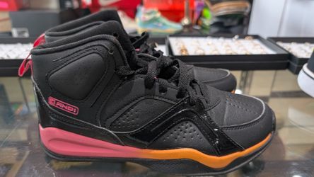 AND1 Youth Basketball Shoes Black Pink Orange Size 6 WMA144GX004