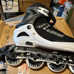 PAPAISON Adjustable Inline Skates for Kids and Adults with Full Light Up Wheels, Outdoor Roller Skates for Girls and Boys, Men and Women