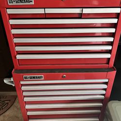 US General Tool Storage - Roller Cabinet and Top Chest 