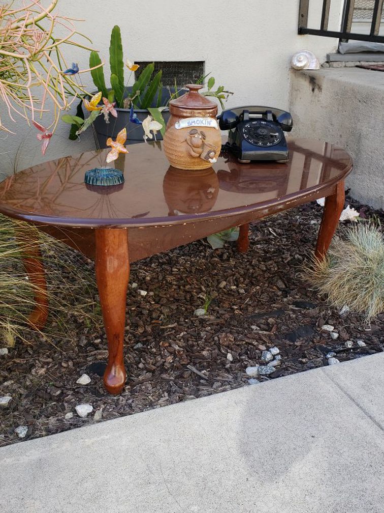 Oval Coffee Table And Or Bench