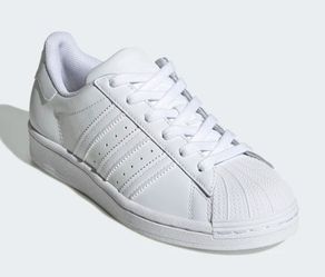 All white Adidas Size 8.5