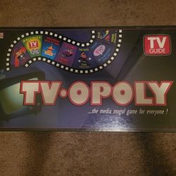 TV-OPOLY TV Guide Media Mogul Board Game  - New Sealed 