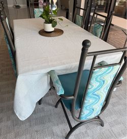 Glass dining set