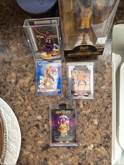 Magic Johnson Lakers Card Lot & Figure Collection