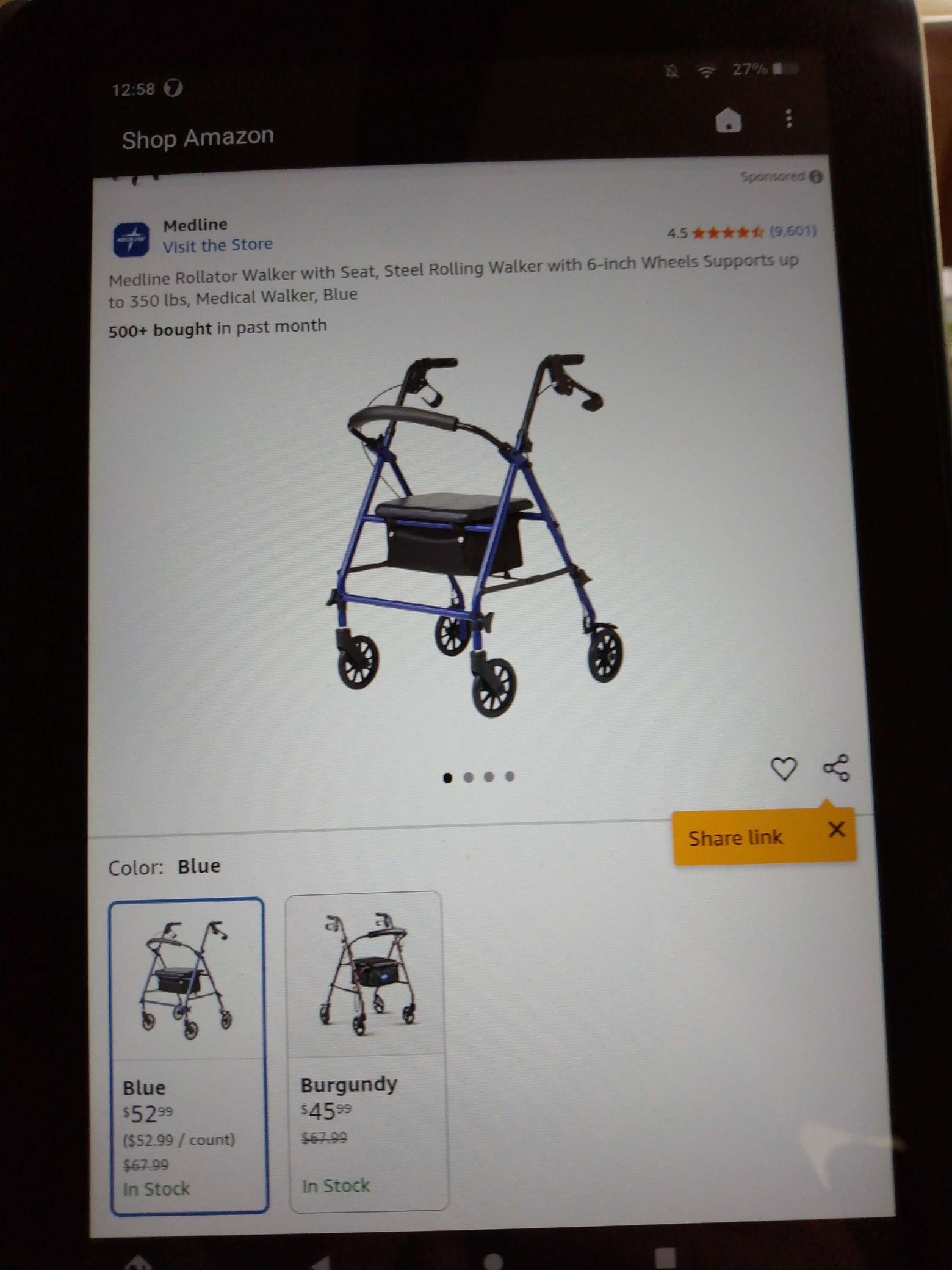 Medline   Rollator Walker