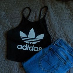 Adidas Black Halter Top