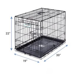 🦮 Precision ProValu 2-Door Wire Dog Crate – 30″ (L) × 19″ (W) × 21″ (H)