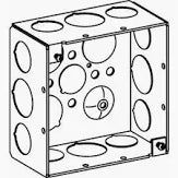 ORBIT - 2-1/8” DEEP, 4” SQUARE (4S) DEEP BOX WELDED WITH 1” KO