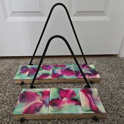 Custom Tiled Modern Wall Shelves 