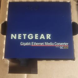 Netgear Gigabit Ethernet Media Converter model GC102