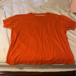 Orange work shirt 
