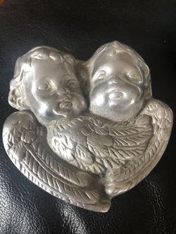 Mexican Pewter Trinket Angel Box