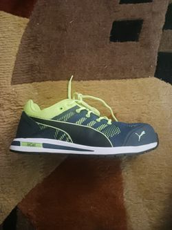 tennis puma shoes Elevate Knit green safety trainers