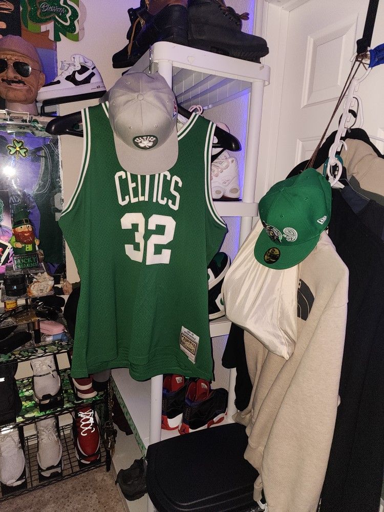 Mitchell And Ness Celtics Hat And Jersey 