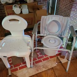 Shower Chair and Raised Toilet Seat