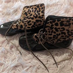 Cheetah Fashion Rain Boots 