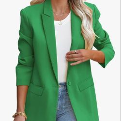 Womens Blazer Small Dark Green