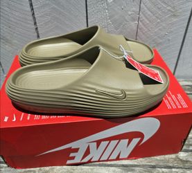Nike ReactX Rejuven8 "Khaki" Unisex Slide, men's size 11