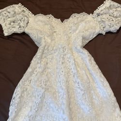 Hello molly Mini V Neck Lace Dress 