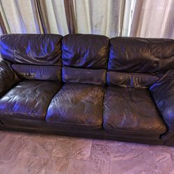Free Leather Sofa & Loveseat 