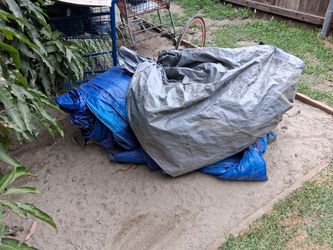 Full roof tarps 30 foot by 40 foot.