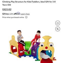 NEW IN BOX Train Tunnel Indoor/Outdoor Peek-A-Boo Climbing Play Structure for Kid