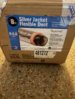 Imperial 8.0-in x 25.0-ft Polyester Insulated Flexible Duct 6.0 - R