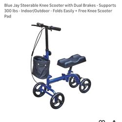 Blue Jay Steerable Knee Scooter - NEW