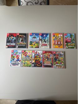 11 First Party Nintendo Switch 1 Games