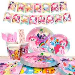 144pcs My Little Pony Party Supplies 