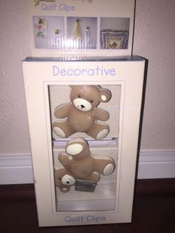 Kids line Decorative Quilt Clips for the nursery!