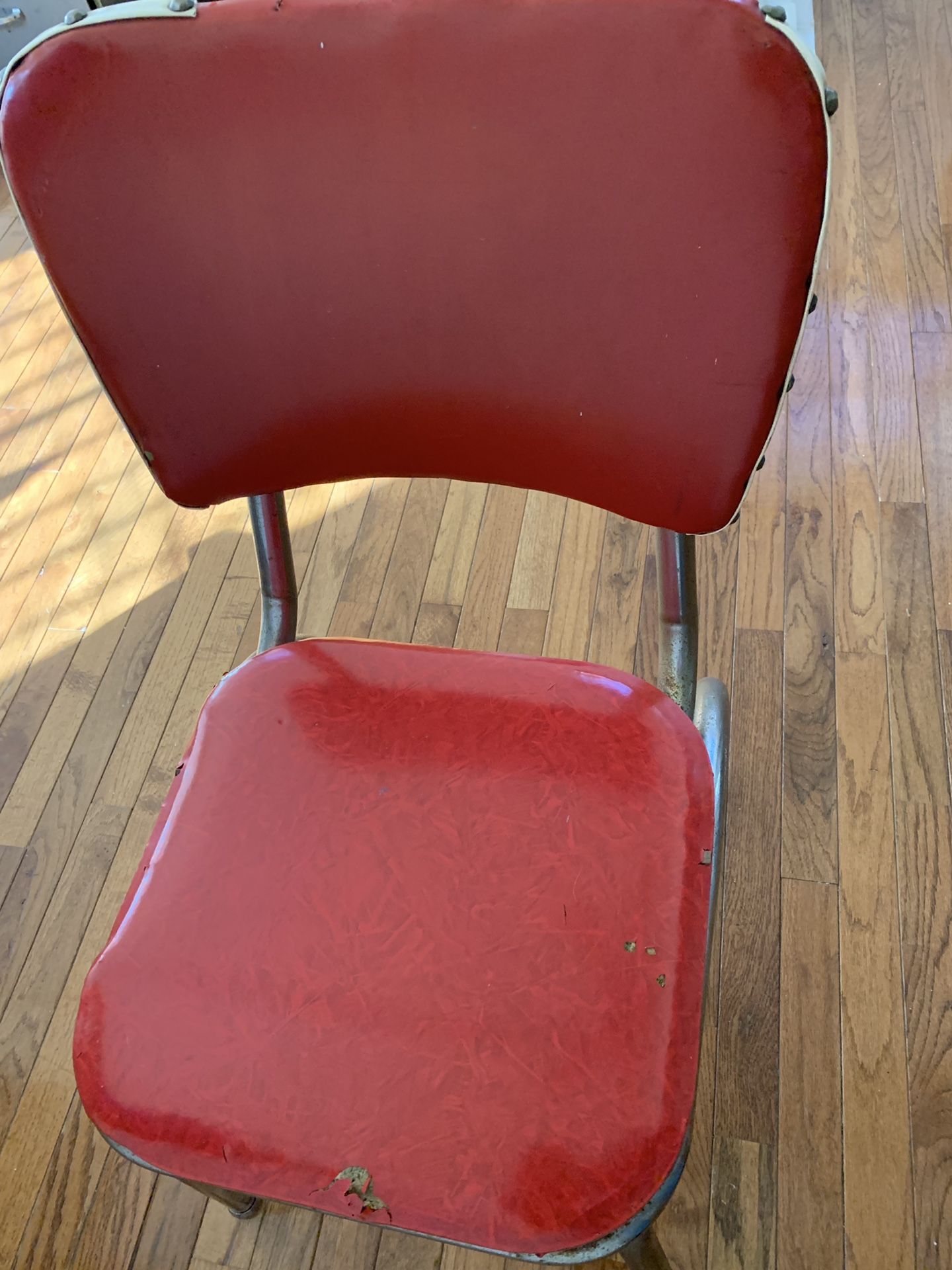 Vintage Kitchen Chair Red