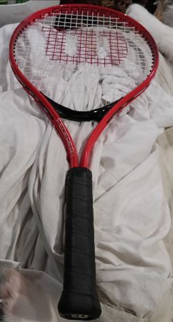 Wilson Federer 25 Tennis Racket (youth,Red, Grip: 3 7/8)