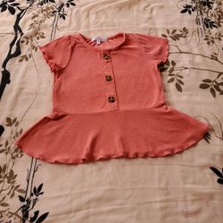 Pink Dress With Buttons 2T